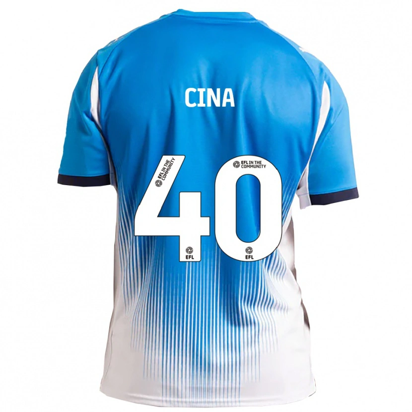 Danxen Dámské Bruno Cina #40 Modrá Bílá Domů Hráčské Dresy 2025/26 Dres