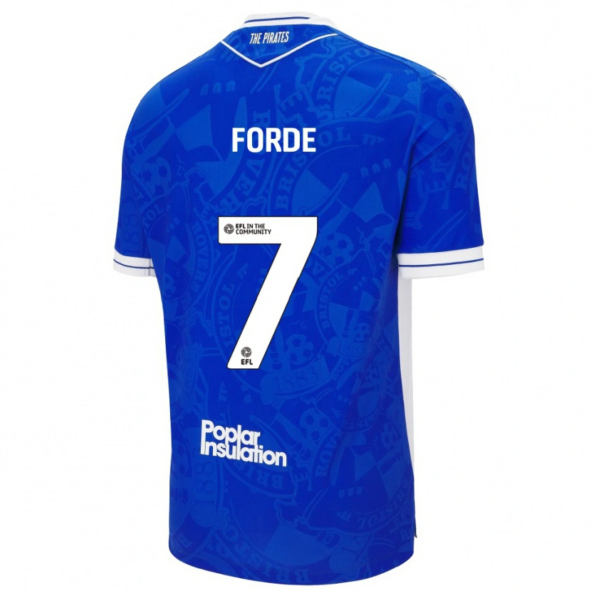 Danxen Dámské Shaqai Forde #7 Modrá Bílá Domů Hráčské Dresy 2025/26 Dres