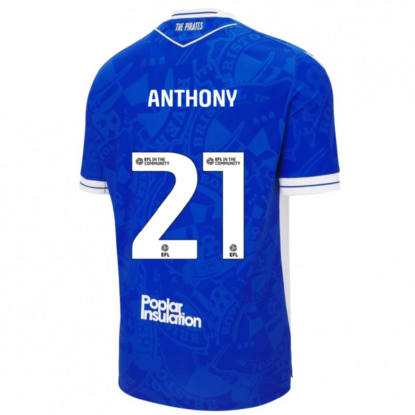 Danxen Dámské Micah Anthony #21 Modrá Bílá Domů Hráčské Dresy 2025/26 Dres