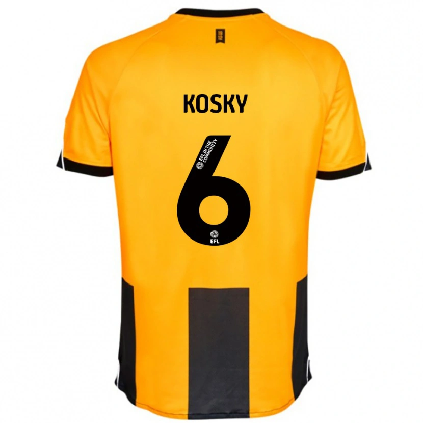 Danxen Dámské Rachel Kosky #6 Oranžová Černá Domů Hráčské Dresy 2025/26 Dres