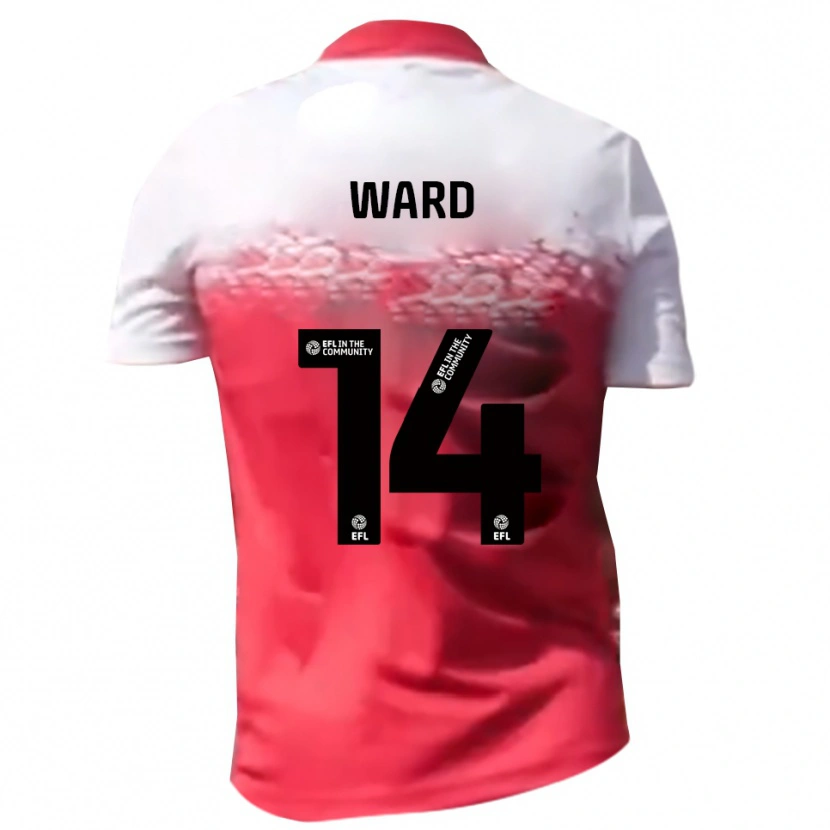 Danxen Dámské Benn Ward #14 Červená Bílá Domů Hráčské Dresy 2025/26 Dres
