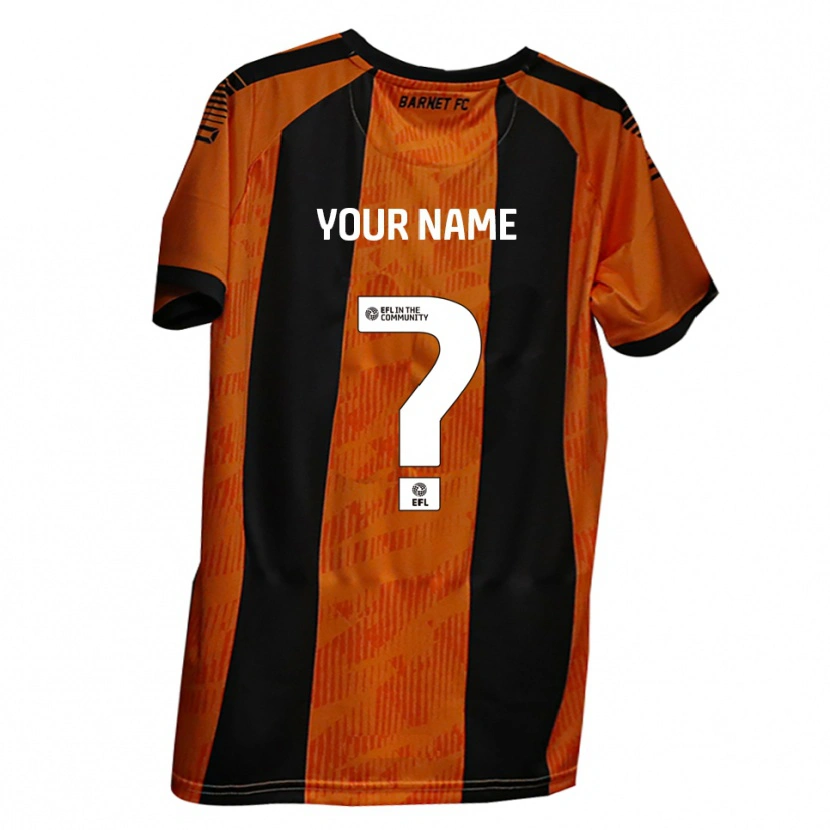Danxen Dámské Tvé Jméno #0 Oranžová Černá Domů Hráčské Dresy 2025/26 Dres