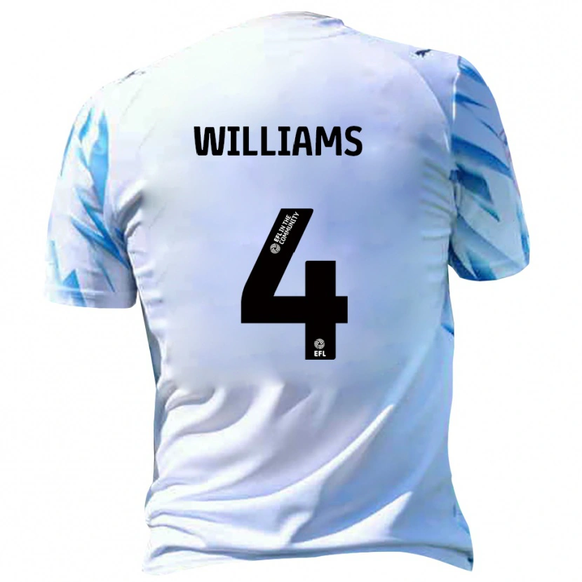 Danxen Dámské Mj Williams #4 Bílá Nebesky Modrá Domů Hráčské Dresy 2025/26 Dres