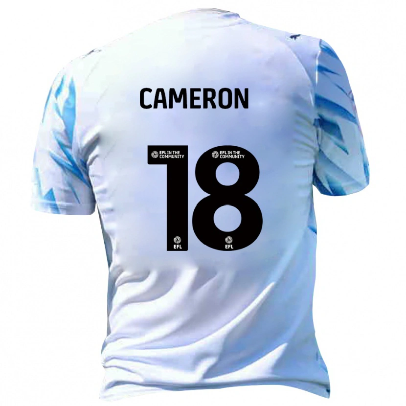 Danxen Dámské Innes Cameron #18 Bílá Nebesky Modrá Domů Hráčské Dresy 2025/26 Dres