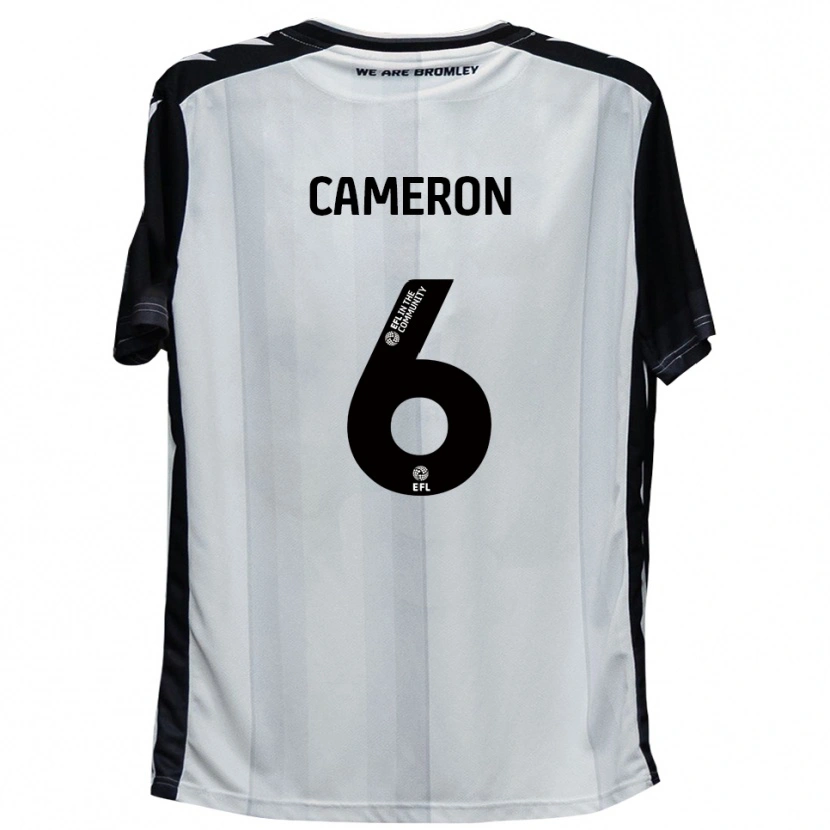 Danxen Dámské Kyle Cameron #6 Bílá Černá Domů Hráčské Dresy 2025/26 Dres