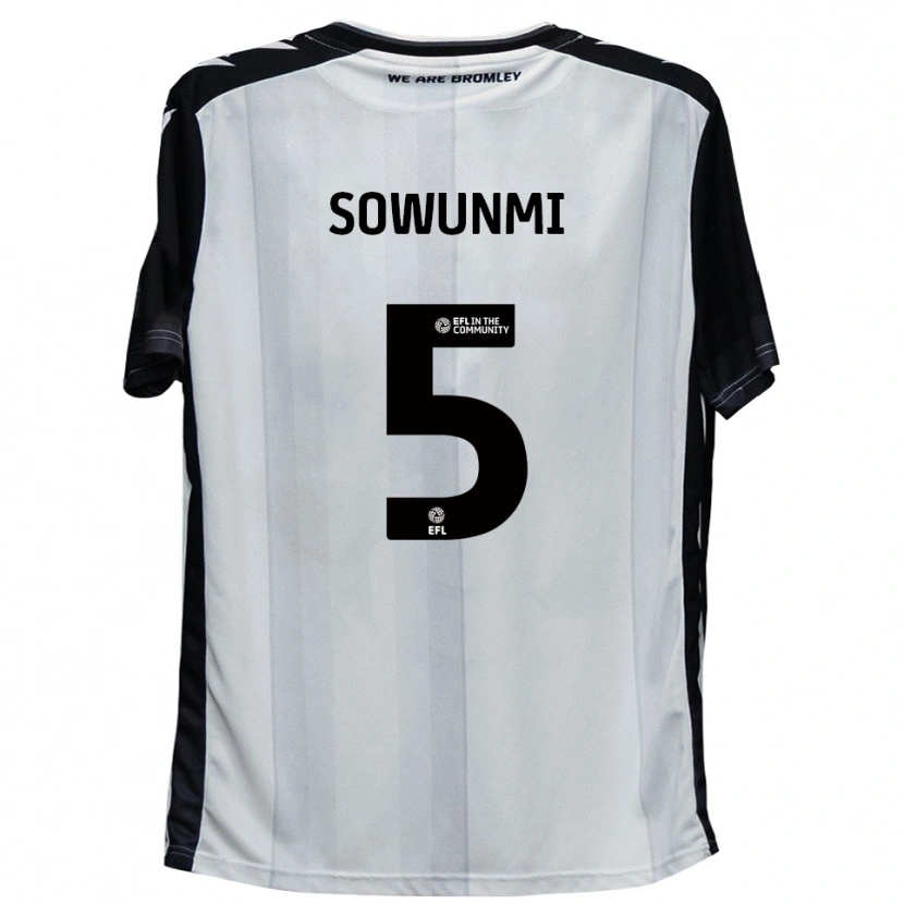 Danxen Dámské Omar Sowunmi #5 Bílá Černá Domů Hráčské Dresy 2025/26 Dres