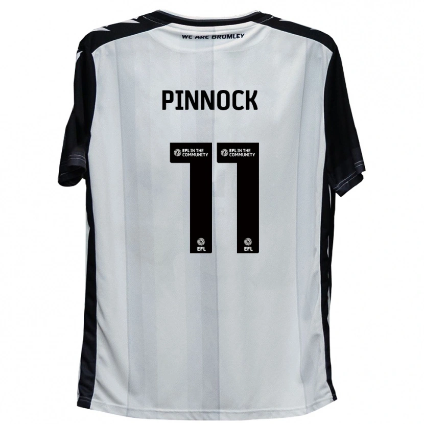 Danxen Dámské Mitch Pinnock #11 Bílá Černá Domů Hráčské Dresy 2025/26 Dres
