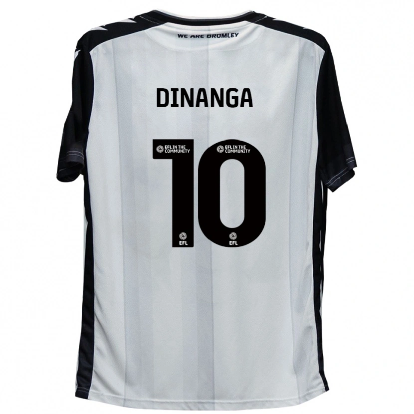 Danxen Dámské Marcus Dinanga #10 Bílá Černá Domů Hráčské Dresy 2025/26 Dres