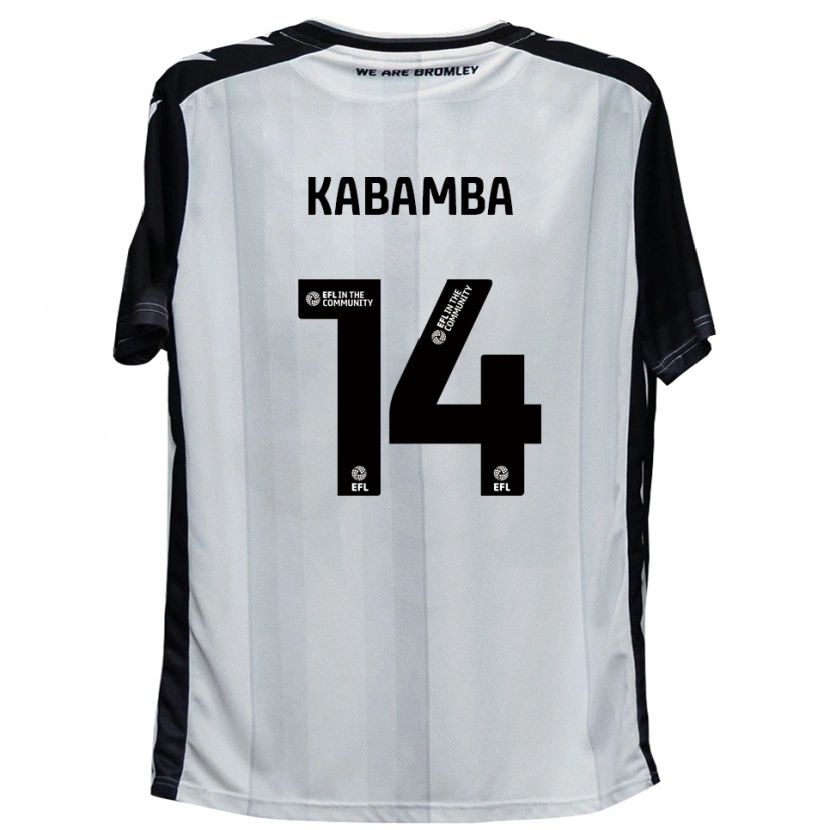 Danxen Dámské Nicke Kabamba #14 Bílá Černá Domů Hráčské Dresy 2025/26 Dres
