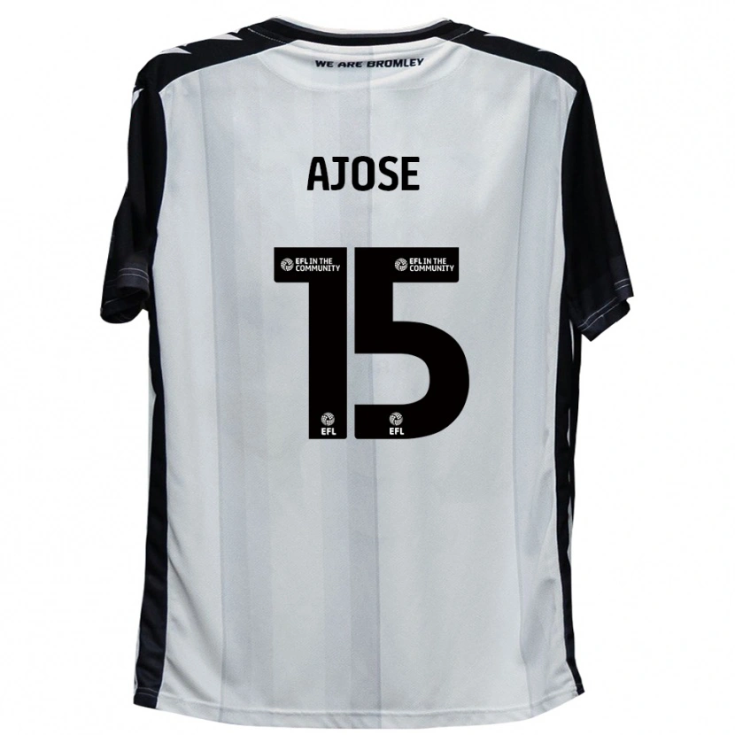 Danxen Dámské Zac Ajose #15 Bílá Černá Domů Hráčské Dresy 2025/26 Dres