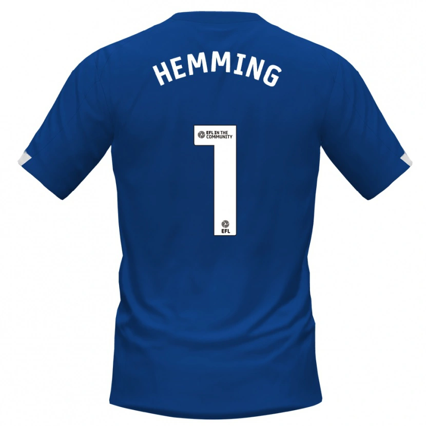 Danxen Dámské Zach Hemming #1 Modrá Bílá Domů Hráčské Dresy 2025/26 Dres