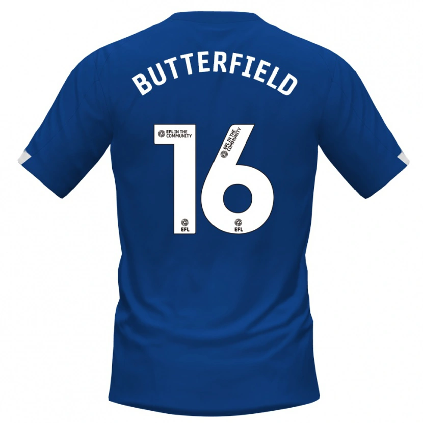 Danxen Dámské Luke Butterfield #16 Modrá Bílá Domů Hráčské Dresy 2025/26 Dres
