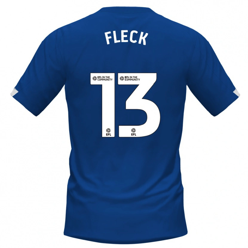 Danxen Dámské John Fleck #13 Modrá Bílá Domů Hráčské Dresy 2025/26 Dres
