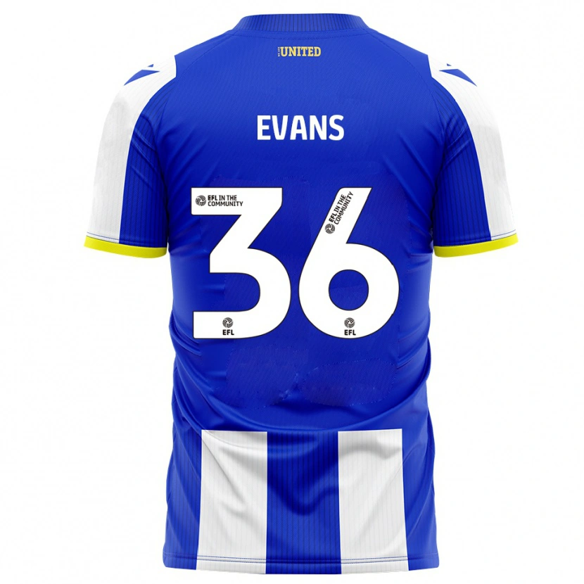 Danxen Dámské Makise Evans #36 Modrá Bílá Domů Hráčské Dresy 2025/26 Dres