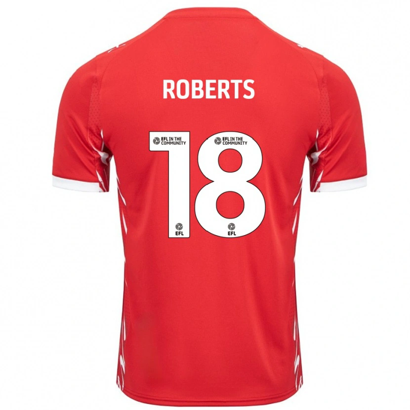 Danxen Dámské Ethan Roberts #18 Červená Bílá Domů Hráčské Dresy 2025/26 Dres