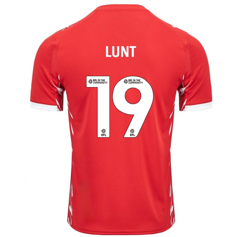 Danxen Dámské Owen Lunt #19 Červená Bílá Domů Hráčské Dresy 2025/26 Dres