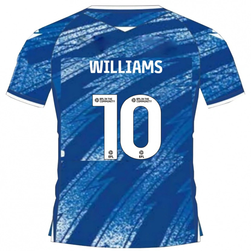 Danxen Dámské Jonny Williams #10 Modrá Bílá Domů Hráčské Dresy 2025/26 Dres