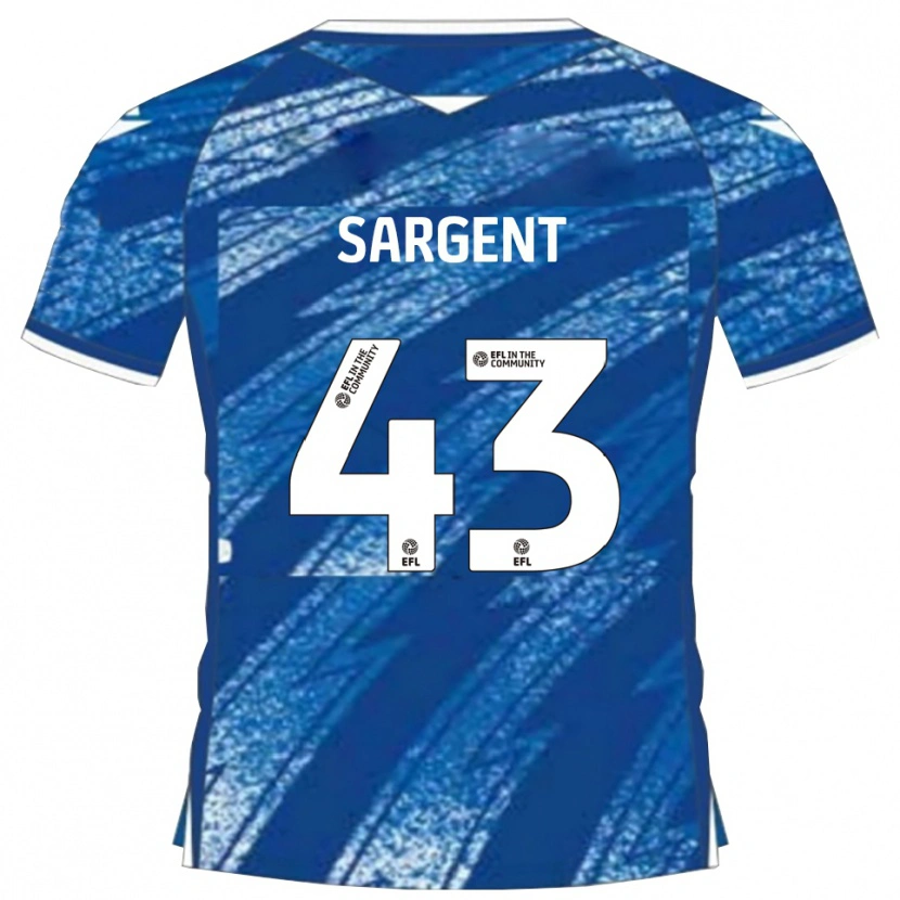 Danxen Dámské Stan Sargent #43 Modrá Bílá Domů Hráčské Dresy 2025/26 Dres