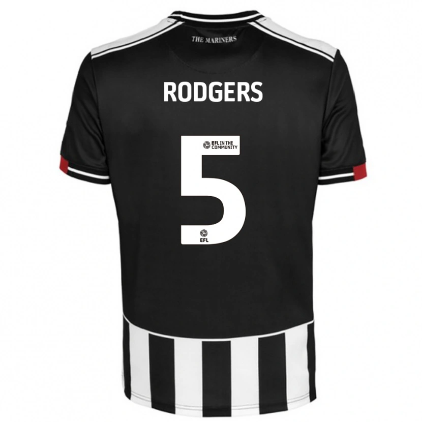 Danxen Dámské Harvey Rodgers #5 Černá Bílá Červená Domů Hráčské Dresy 2025/26 Dres