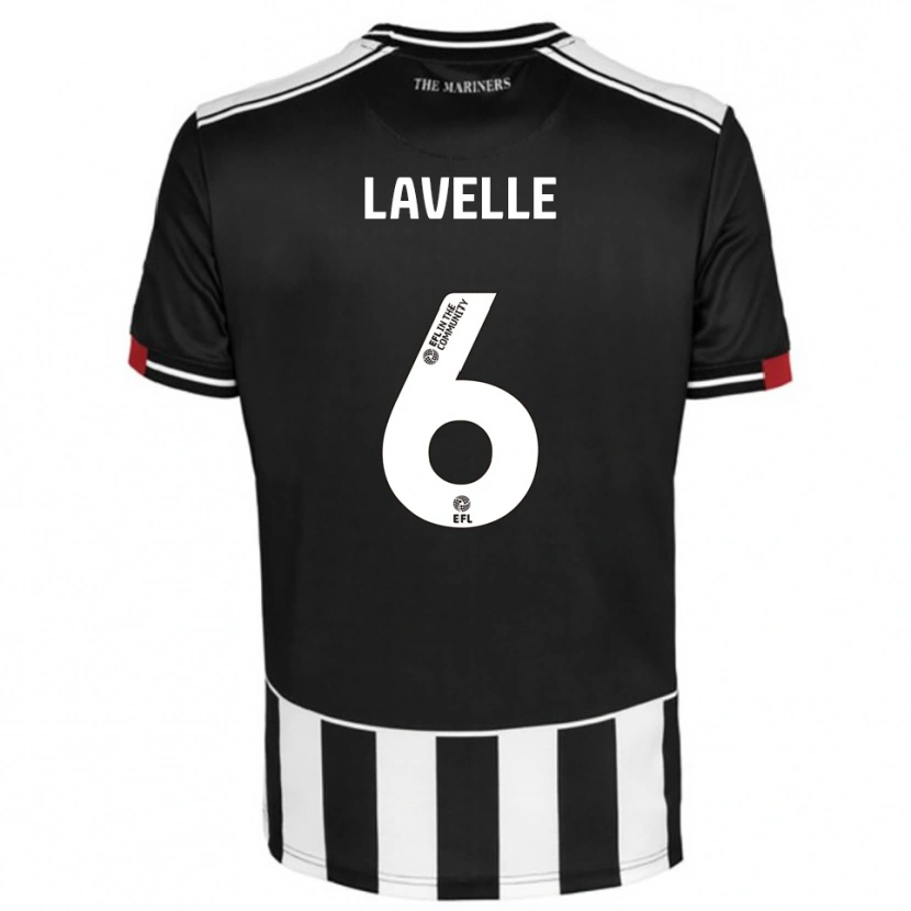 Danxen Dámské Sam Lavelle #6 Černá Bílá Červená Domů Hráčské Dresy 2025/26 Dres