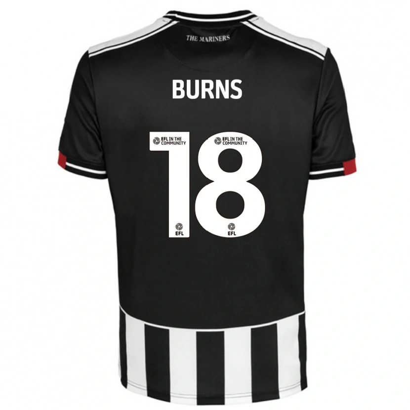 Danxen Dámské Darragh Burns #18 Černá Bílá Červená Domů Hráčské Dresy 2025/26 Dres