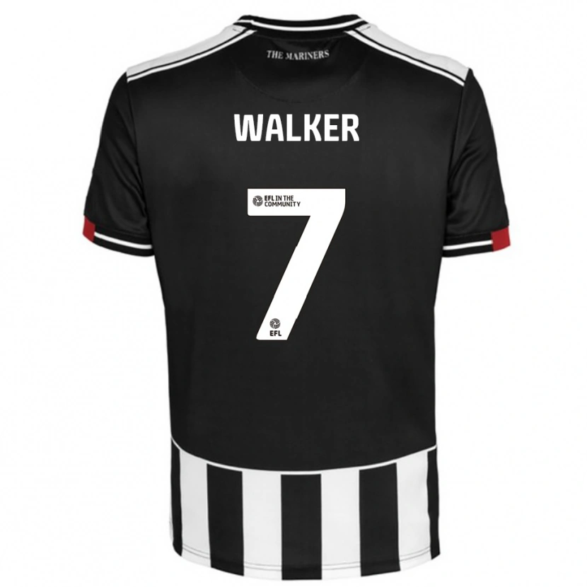 Danxen Dámské Jamie Walker #7 Černá Bílá Červená Domů Hráčské Dresy 2025/26 Dres