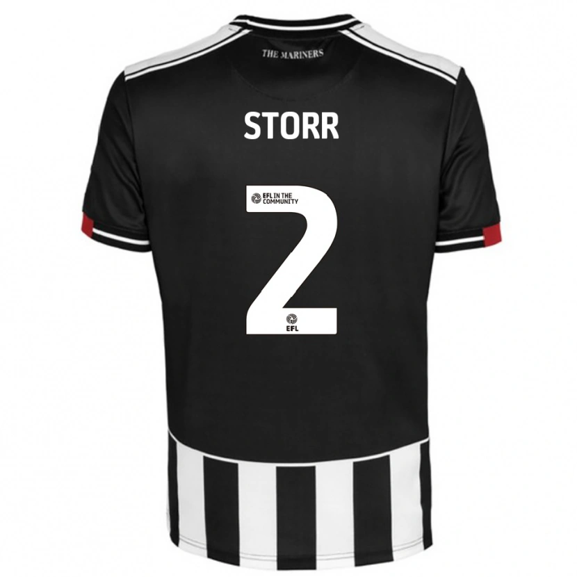 Danxen Dámské Callum Storr #2 Černá Bílá Červená Domů Hráčské Dresy 2025/26 Dres