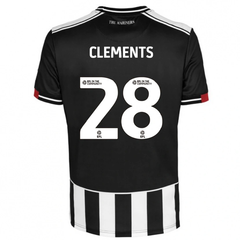 Danxen Dámské Charlie Clements #28 Černá Bílá Červená Domů Hráčské Dresy 2025/26 Dres
