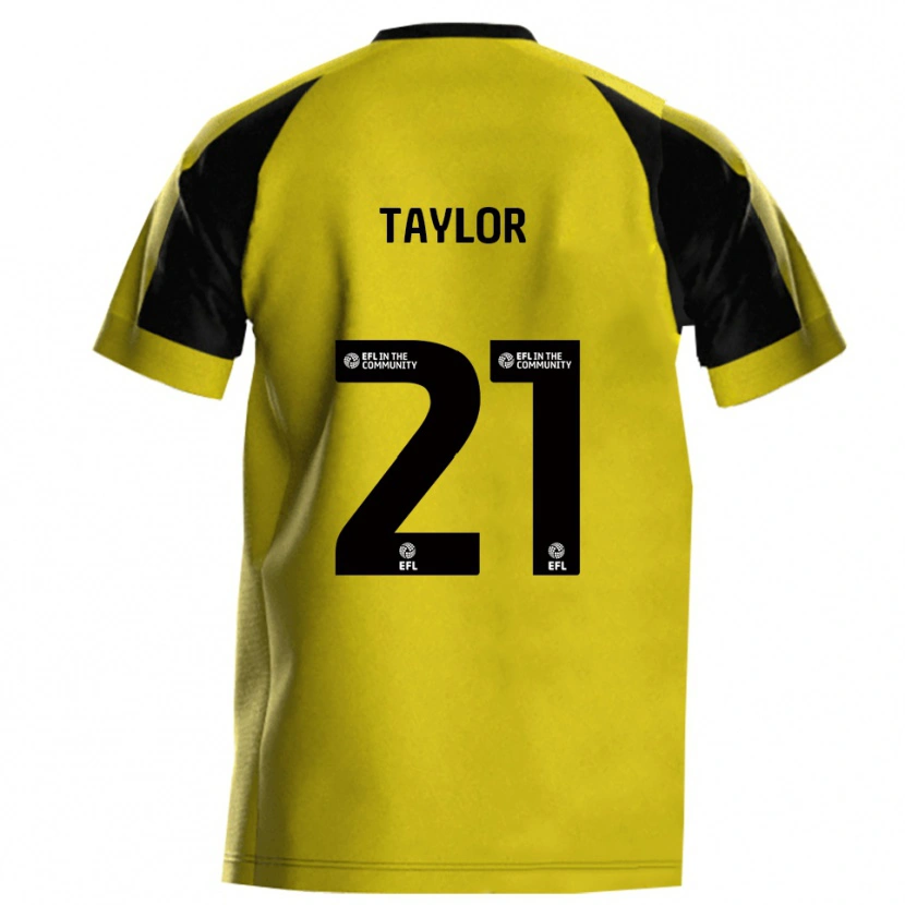 Danxen Dámské Ellis Taylor #21 Žlutá Šedá Domů Hráčské Dresy 2025/26 Dres
