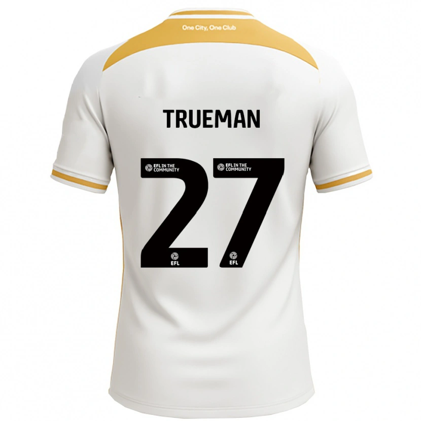 Danxen Dámské Connal Trueman #27 Bílá Zlatá Domů Hráčské Dresy 2025/26 Dres