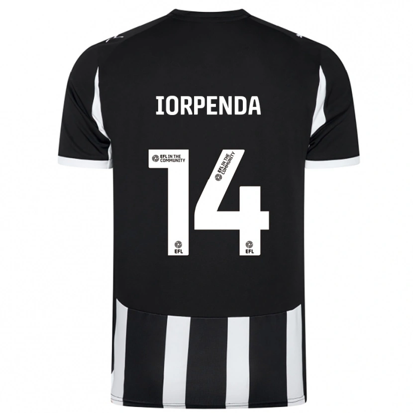 Danxen Dámské Tom Iorpenda #14 Černá Bílá Domů Hráčské Dresy 2025/26 Dres