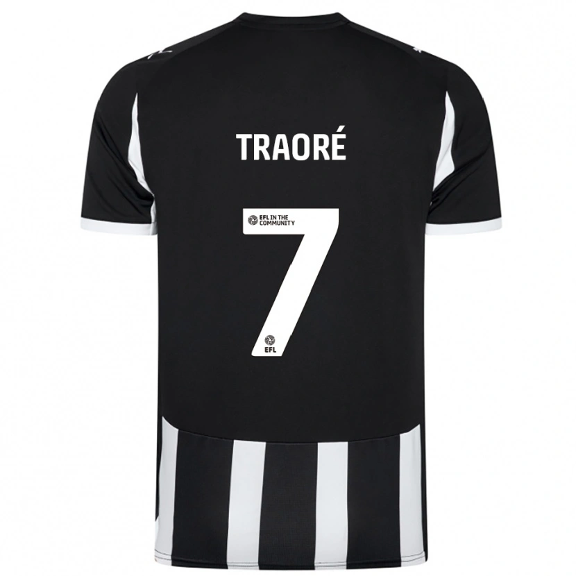 Danxen Dámské Maï Traoré #7 Černá Bílá Domů Hráčské Dresy 2025/26 Dres
