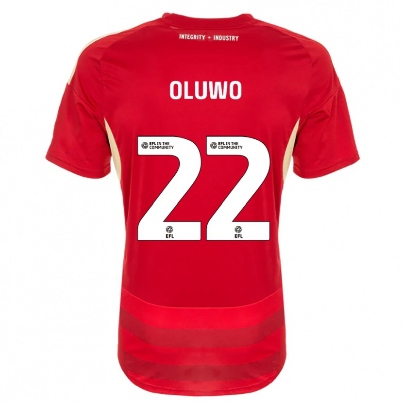 Danxen Dámské Adebola Oluwo #22 Červená Bílá Domů Hráčské Dresy 2025/26 Dres