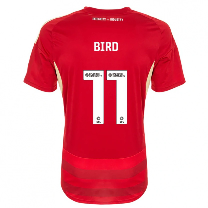 Danxen Dámské Jay Bird #11 Červená Bílá Domů Hráčské Dresy 2025/26 Dres