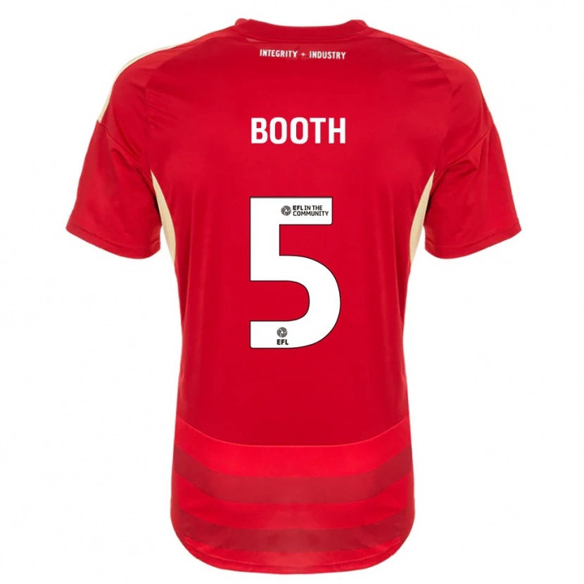 Danxen Dámské Lailah Booth #5 Červená Bílá Domů Hráčské Dresy 2025/26 Dres