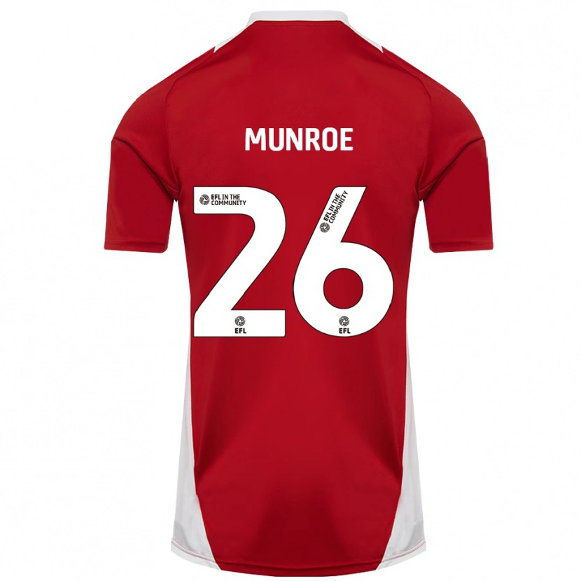 Danxen Dámské Finley Munroe #26 Červená Bílá Zlatá Domů Hráčské Dresy 2025/26 Dres