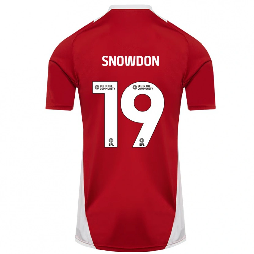 Danxen Dámské Joe Snowdon #19 Červená Bílá Zlatá Domů Hráčské Dresy 2025/26 Dres