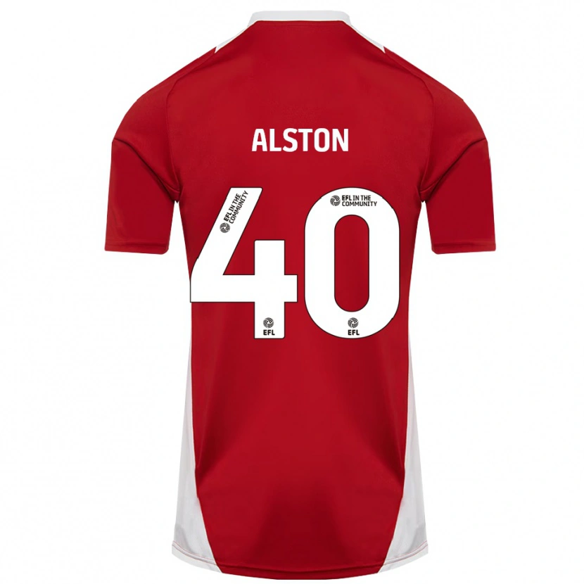 Danxen Dámské George Alston #40 Červená Bílá Zlatá Domů Hráčské Dresy 2025/26 Dres