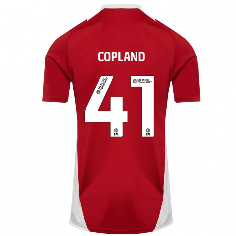 Danxen Dámské Jack Copland #41 Červená Bílá Zlatá Domů Hráčské Dresy 2025/26 Dres