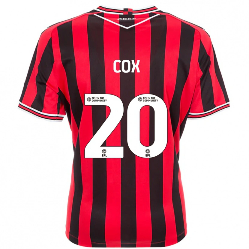 Danxen Dámské Daniel Cox #20 Červená Černá Domů Hráčské Dresy 2025/26 Dres