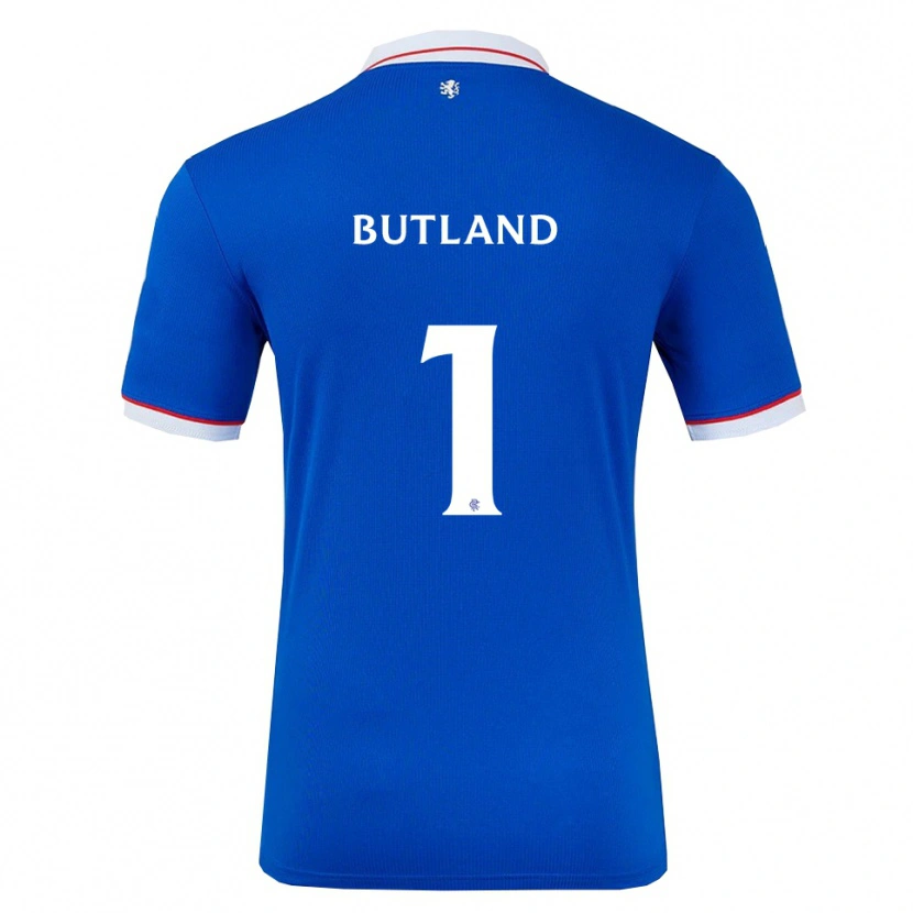 Danxen Dámské Jack Butland #1 Modrá Bílá Domů Hráčské Dresy 2025/26 Dres
