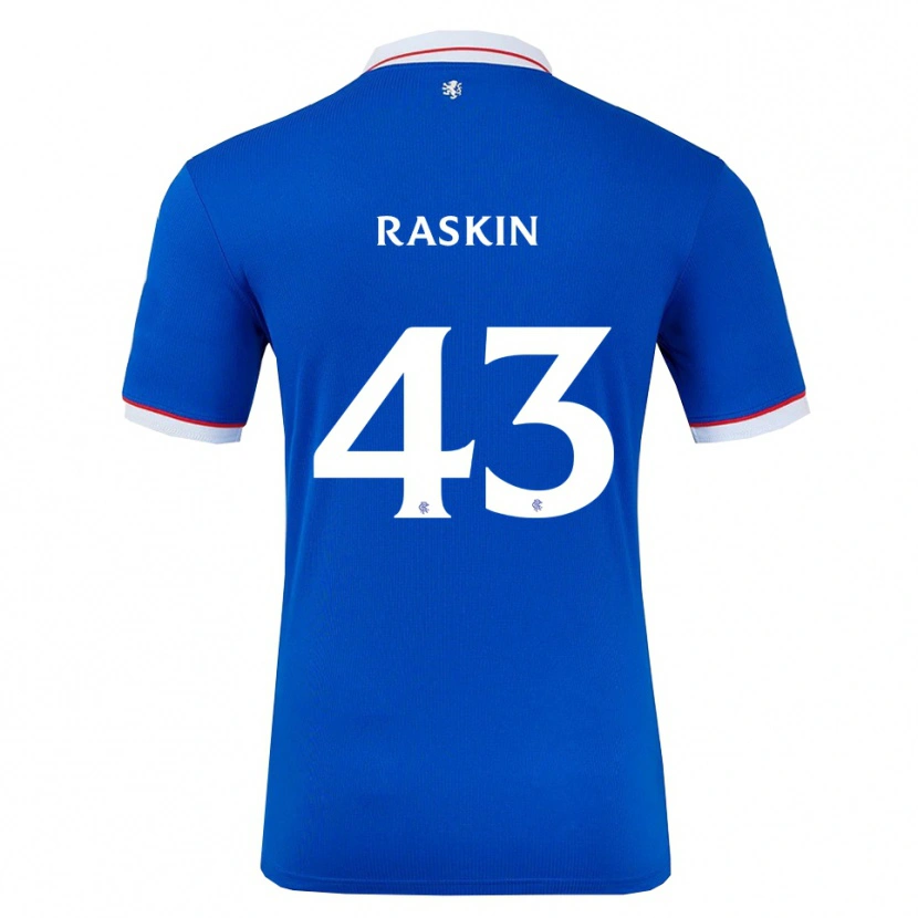 Danxen Dámské Nicolas Raskin #43 Modrá Bílá Domů Hráčské Dresy 2025/26 Dres