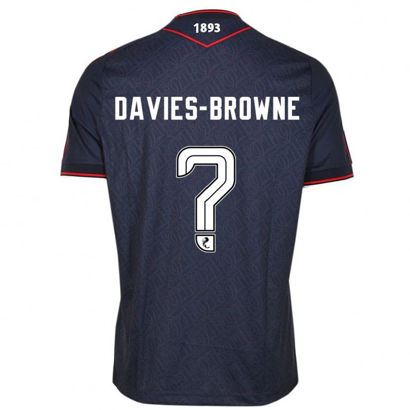 Danxen Dámské Tobias Davies-Browne #0 Námořnická Bílá Domů Hráčské Dresy 2025/26 Dres
