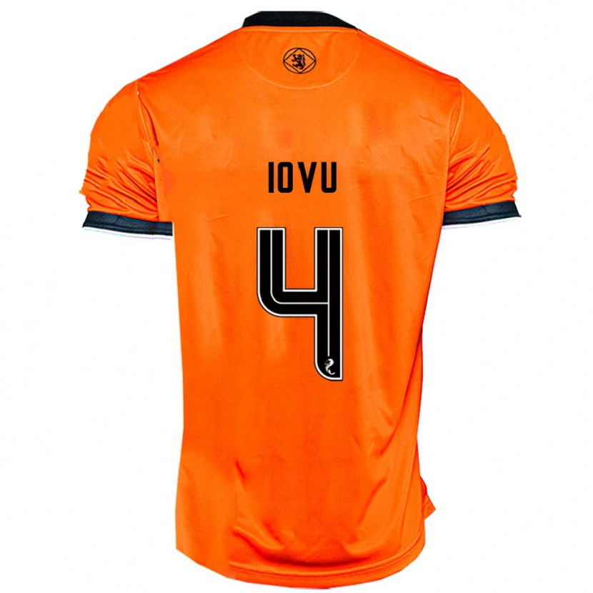 Danxen Dámské Iurie Iovu #4 Oranžová Černá Domů Hráčské Dresy 2025/26 Dres