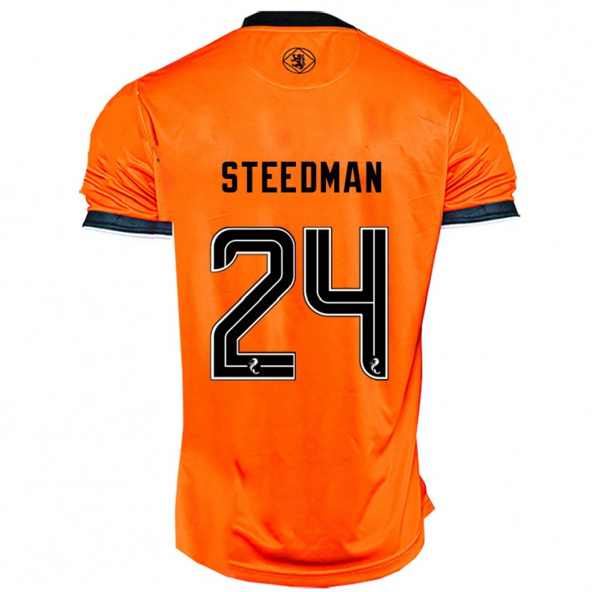 Danxen Dámské Laura Steedman #24 Oranžová Černá Domů Hráčské Dresy 2025/26 Dres