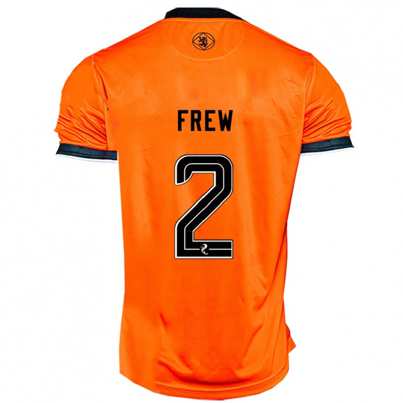 Danxen Dámské Katie Frew #2 Oranžová Černá Domů Hráčské Dresy 2025/26 Dres