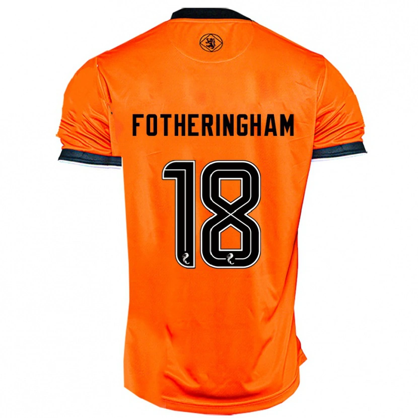 Danxen Dámské Kai Fotheringham #18 Oranžová Černá Domů Hráčské Dresy 2025/26 Dres