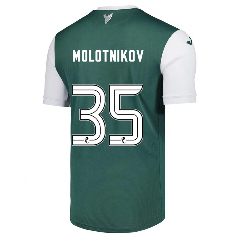 Danxen Dámské Rudi Molotnikov #35 Zelená Bílá Domů Hráčské Dresy 2025/26 Dres
