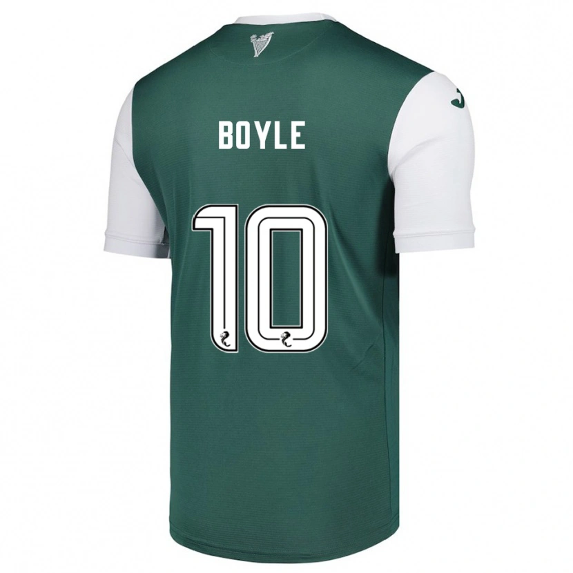 Danxen Dámské Martin Boyle #10 Zelená Bílá Domů Hráčské Dresy 2025/26 Dres