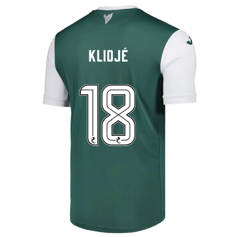 Danxen Dámské Thibault Klidjé #18 Zelená Bílá Domů Hráčské Dresy 2025/26 Dres